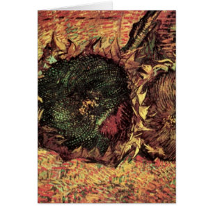 Still Life Two Cut Sunflowers by Vincent van Gogh