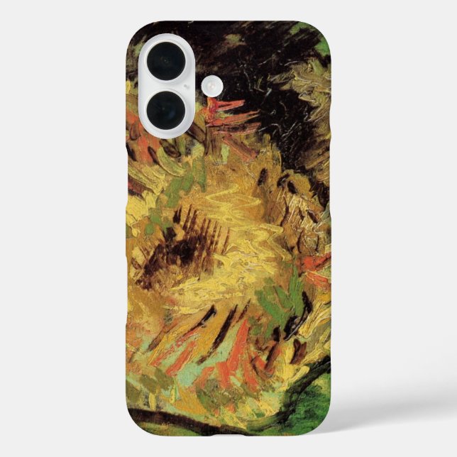Still Life Two Cut Sunflowers by Vincent van Gogh Case-Mate iPhone Case (Back)