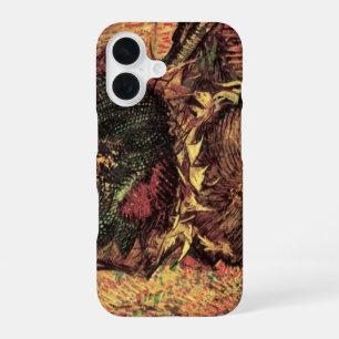 Still Life Two Cut Sunflowers by Vincent van Gogh iPhone 16 Case