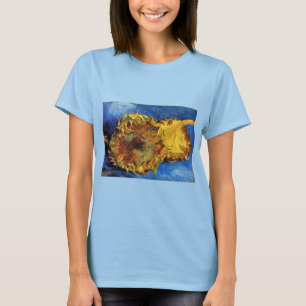 Still Life Two Cut Sunflowers by Vincent van Gogh T-Shirt