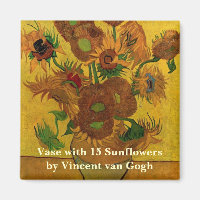 Still Life Vase w 15 Sunflowers Vincent van Gogh