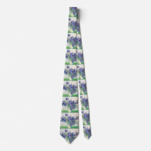 Still Life Vase with Irises by Vincent van Gogh Tie