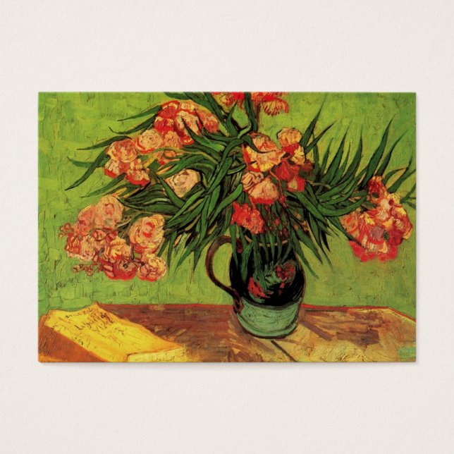 Still Life Vase with Oleanders and Books, Van Gogh (Front)