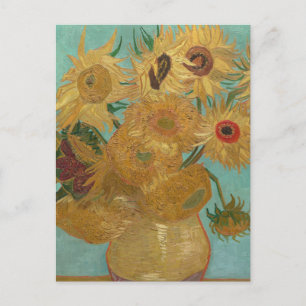 Still Life: Vase with Twelve Sunflowers, Van Gogh Postcard