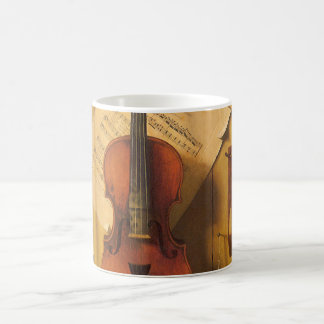Still Life Violin and Music by William Harnett Coffee Mug