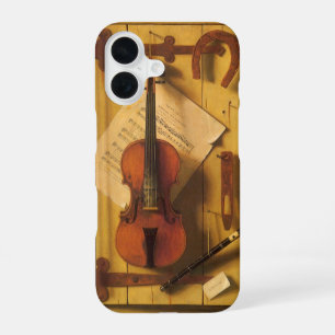Still Life Violin and Music by William Harnett iPhone 16 Case
