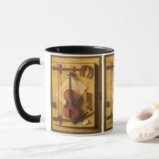 Still Life Violin and Music by William Harnett Mug