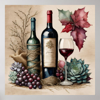 Still Life: Wine 1 Poster