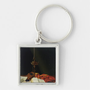Still life with a Bible, 1821 Key Ring
