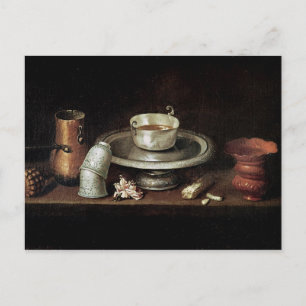 Still Life with a Bowl of Chocolate Postcard