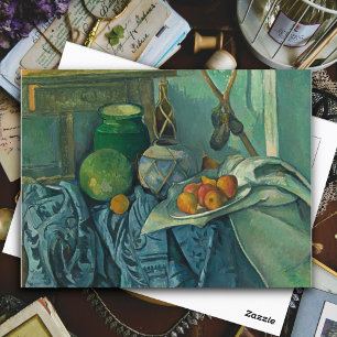 Still Life with a Ginger Jar and Eggplants,Cezanne Postcard
