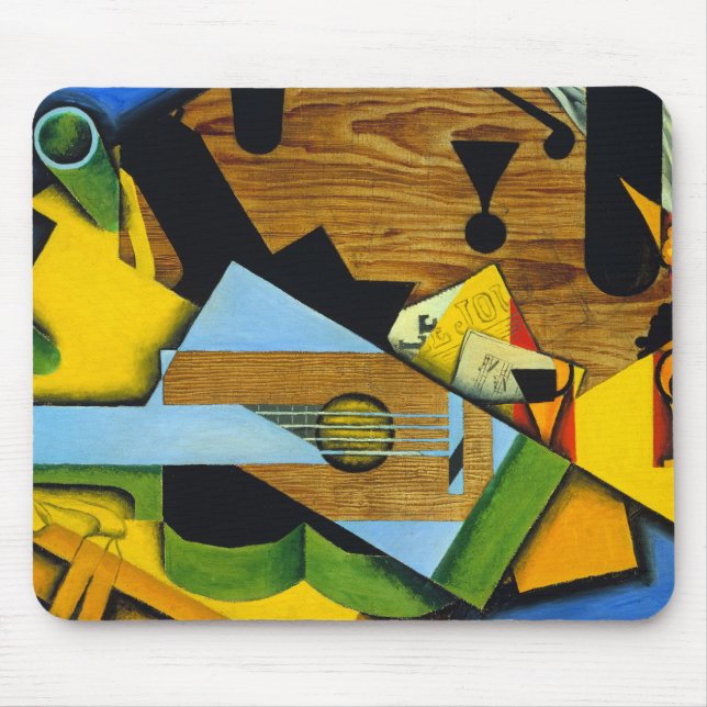 Still Life with a Guitar by Juan Gris Mouse Mat (Front)