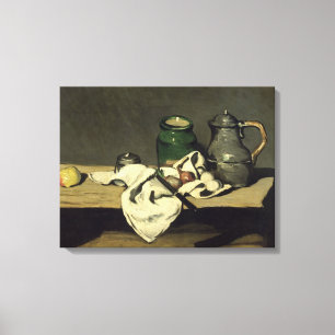Still Life with a Kettle, c.1869 Canvas Print