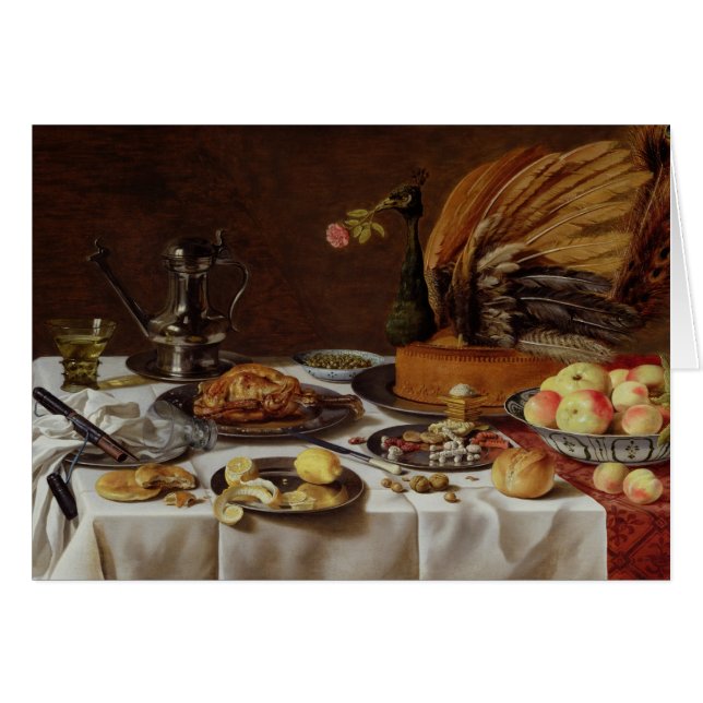 Still Life with a Peacock Pie, 1627 (Front Horizontal)
