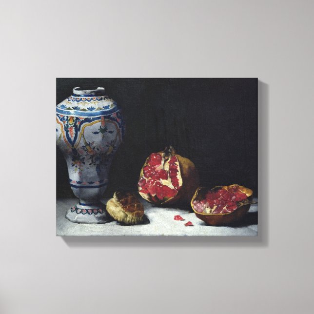 Still Life with a Pomegranate Canvas Print (Front)