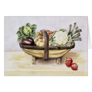 Still life with a trug of vegetables 1996