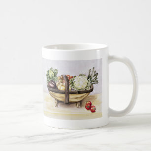 Still life with a trug of vegetables 1996 coffee mug