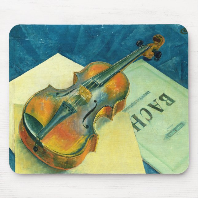 Still Life with a Violin, 1921 Mouse Mat (Front)