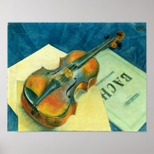 Still Life with a Violin, 1921 Poster
