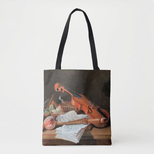 Still Life with a Violin fine art Tote Bag (Front)