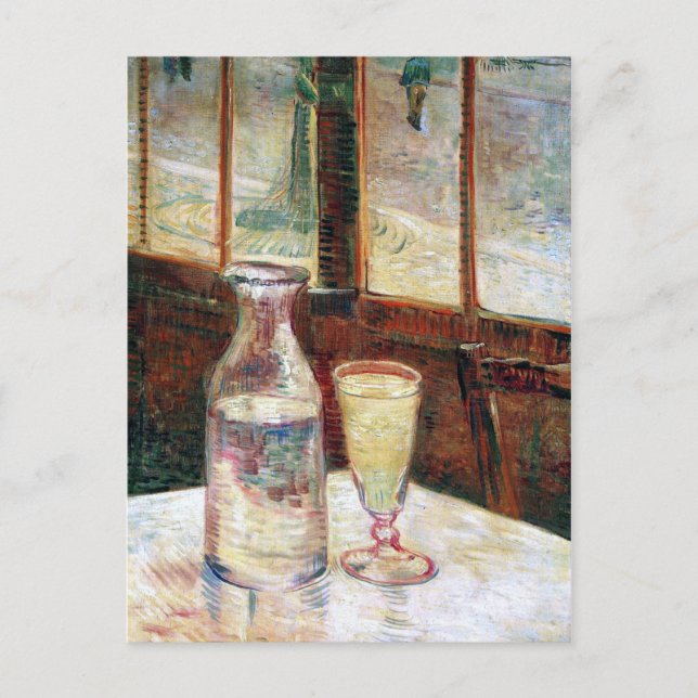 Still Life with Absinthe Van Gogh Fine Art Postcard (Front)
