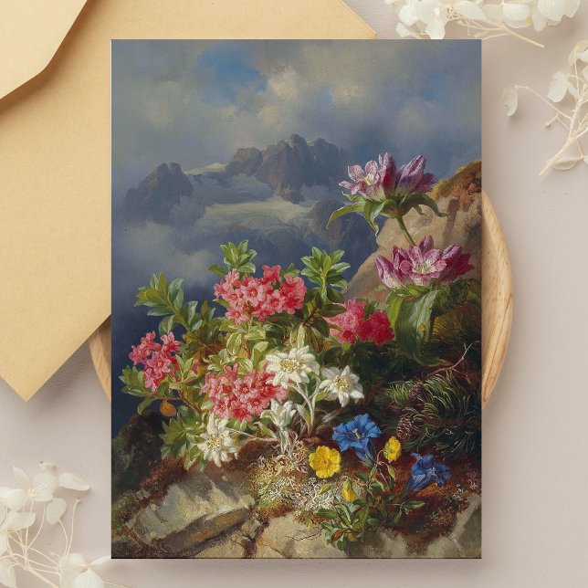 Still Life with Alpine Flowers – Andreas Lach Postcard (Creator Uploaded)