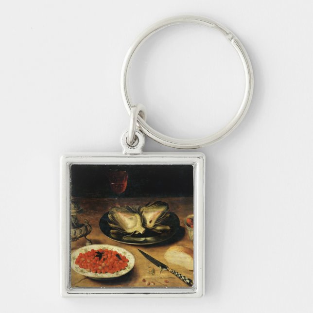 Still Life with an Artichoke Key Ring (Front)