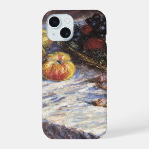 Still Life with Apples and Grapes by Claude Monet iPhone 15 Case