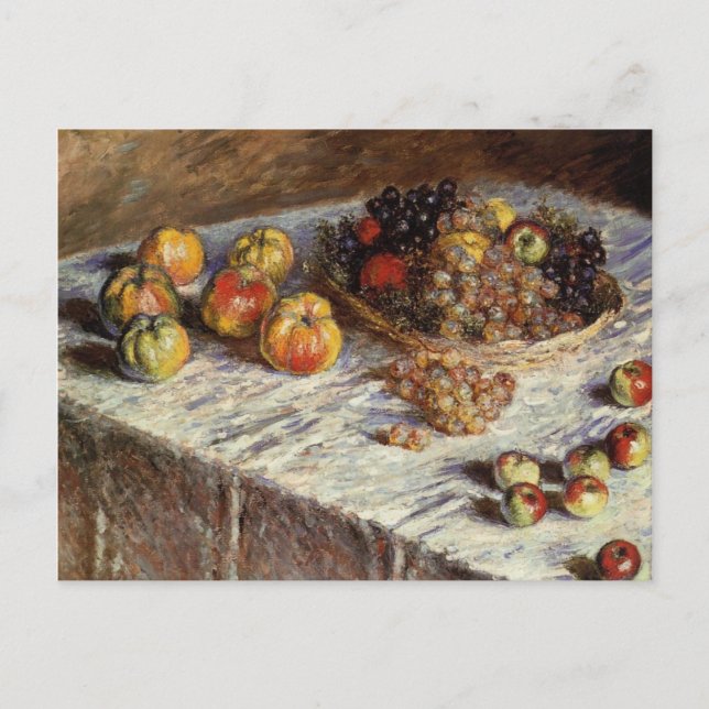 Still Life with Apples and Grapes Postcard (Front)