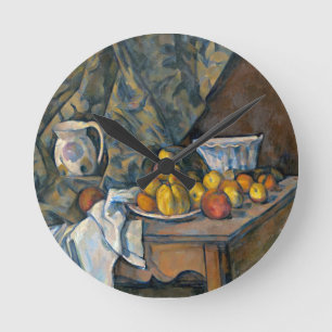 Still Life with Apples and Peaches, c.1905 Round Clock