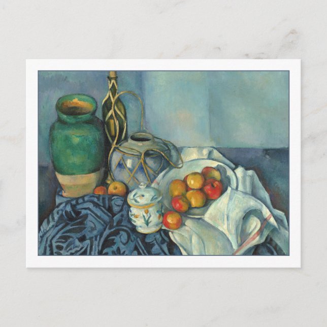 Still Life with Apples by Cezanne Postcard (Front)