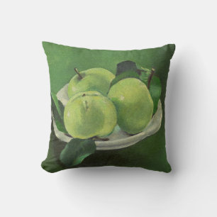 Still life with apples by Mikulas Galanda Cushion