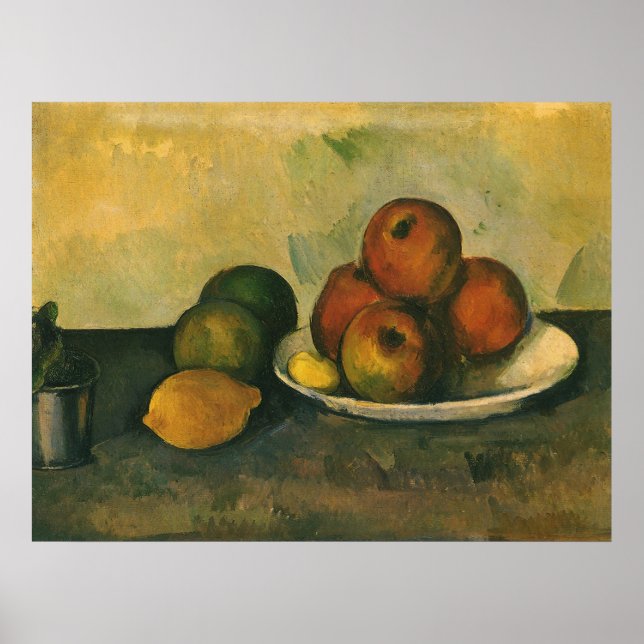 Still Life with Apples by Paul Cezanne Poster (Front)