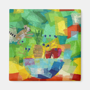 Still Life with Baby Lemur Magnet