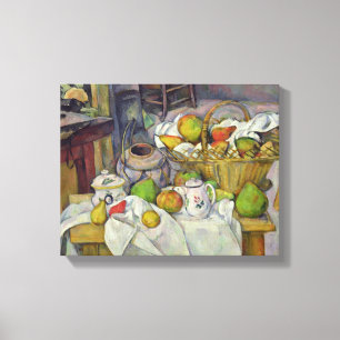 Still life with basket, 1888-90 canvas print