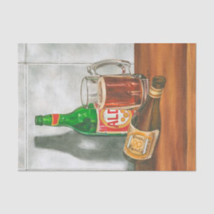 Still Life with Beer by Jennifer Goldberger Tissue Paper