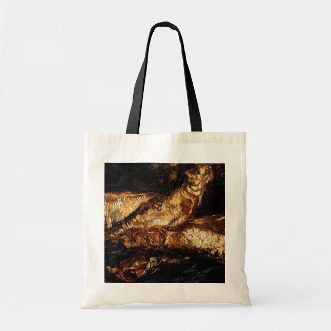 Still Life with Bloaters by Vincent van Gogh Tote Bag (Front)