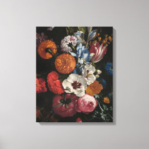 Still Life with Bouquet of Flowers   Johan Johnsen Canvas Print