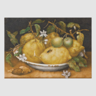 Still Life with Bowl of Citrons and Fly Garzoni Tissue Paper