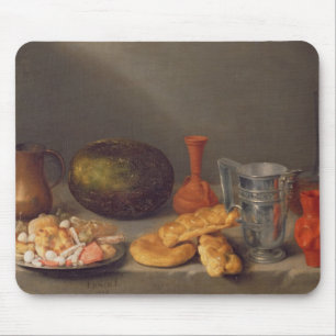 Still life with bread, 1648 mouse mat
