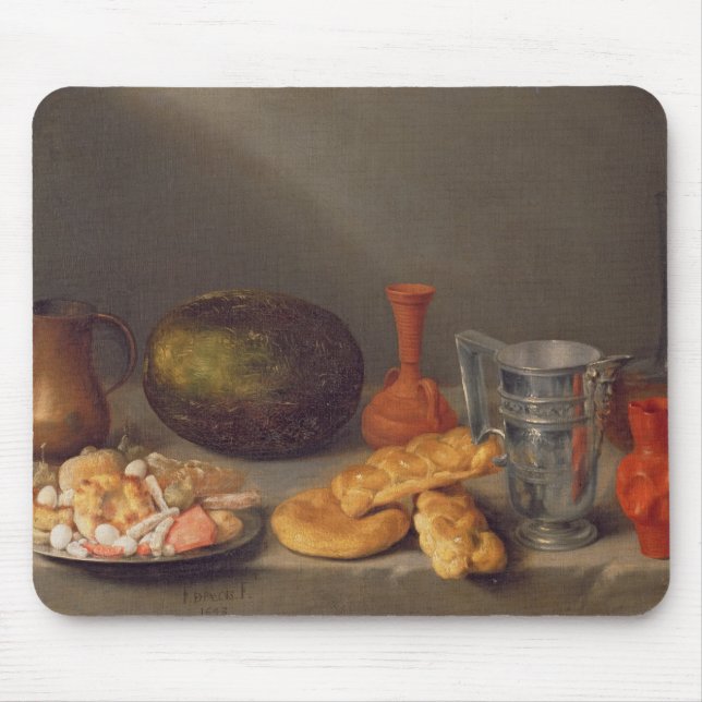 Still life with bread, 1648 mouse mat (Front)