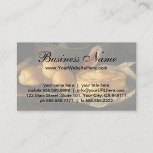 Still Life with Bread Tart and Ham, Giuseppe Recco Business Card