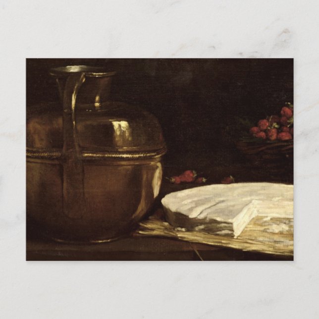 Still Life with Brie, 1863 Postcard (Front)