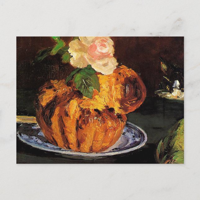 Still Life with Brioche by Édouard Manet Postcard (Front)