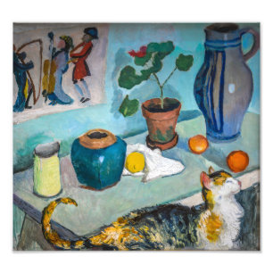 Still Life with Cat   Auguste Macke   Photo Print