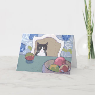 Still Life with Cat Greeting Card