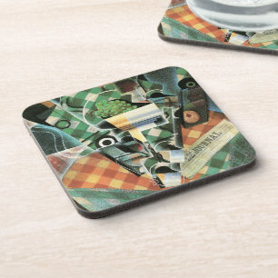 Still Life with Checked Tablecloth by Juan Gris Coaster