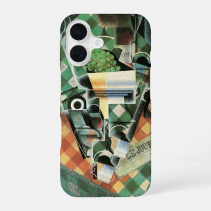 Still Life with Checked Tablecloth by Juan Gris iPhone 16 Case