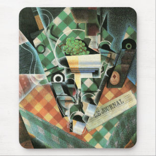 Still Life with Checked Tablecloth by Juan Gris Mouse Mat
