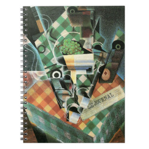 Still Life with Checked Tablecloth by Juan Gris Notebook